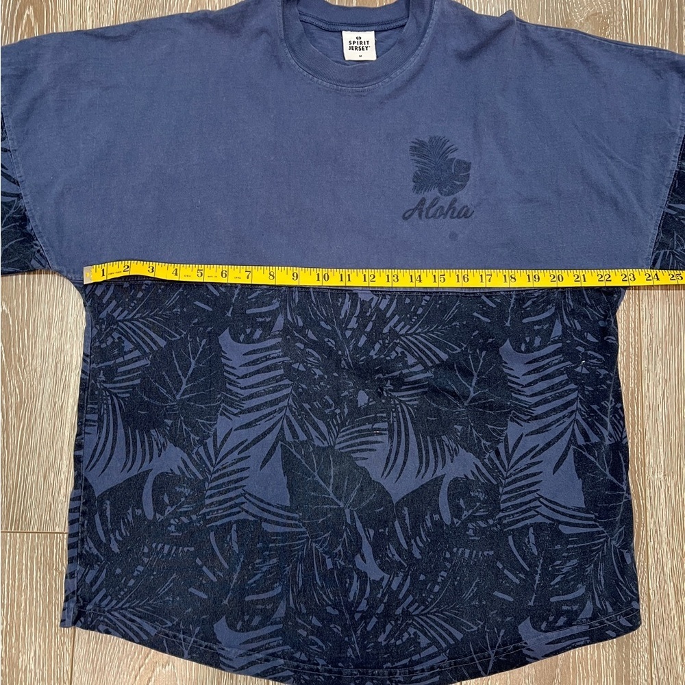 Spirit Jersey Aloha Navy Crew Neck Heavy Cotton Tshirt (lightweight sweats) sz M - Picture 3 of 10